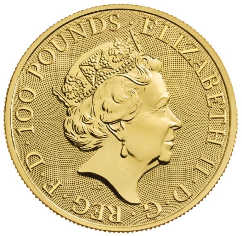 2021 1 oz Queens Beasts Completer Gold Coin - Image 2