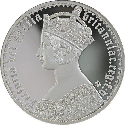 2022 1 Kilo Proof British Silver Gothic Crown Portrait Coin (Box + CoA)