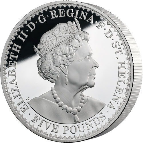 2022 1 Kilo Proof St. Helena Silver Gothic Crown Coin (Box + CoA) - Image 2