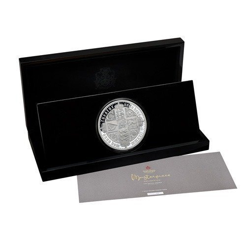 2022 1 Kilo Proof St. Helena Silver Gothic Crown Coin (Box + CoA) - Image 3