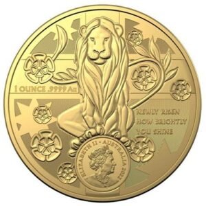 2022 1 oz Royal Australian Mint Gold New South Wales Coat of Arms Coin