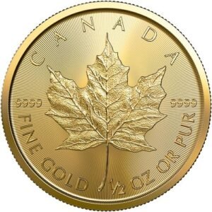 2022 1/2 oz Canadian Gold Maple Leaf Coin (BU)