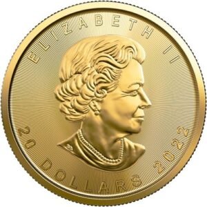 2022 1/2 oz Canadian Gold Maple Leaf Coin (BU)