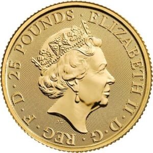 2022 1/4 oz British Gold Tudor Beasts Lion of England Coin (BU)