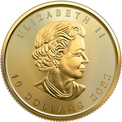 2022 1/4 oz Canadian Gold Maple Leaf Coin (BU) - Image 2