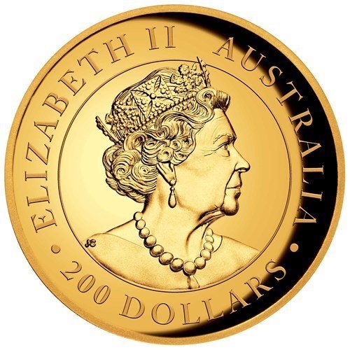2022 2 oz Proof Australian Gold Kangaroo Coin (High Relief) - Image 2