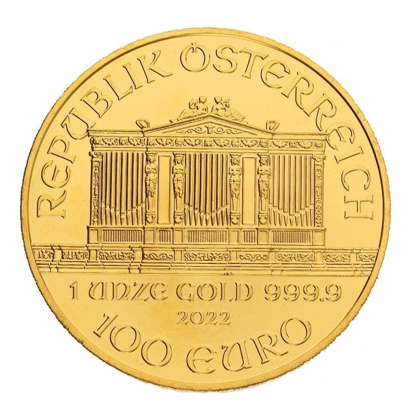 2022 1 oz Austrian Gold Philharmonic Coin