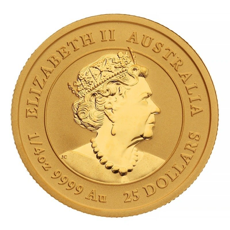 2022 1/4 oz Year of the Tiger Gold Coin Perth Mint Australian Lunar Series - Image 2