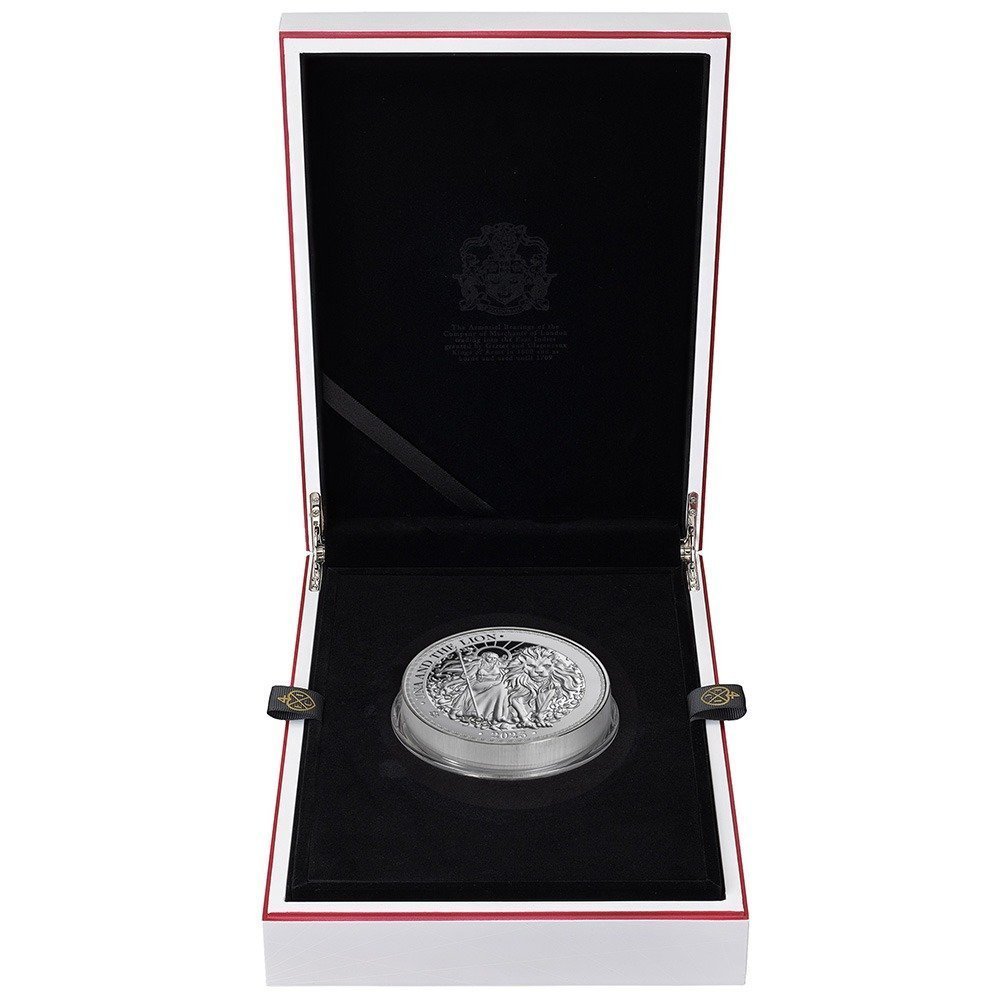 2023 1 Kilo Proof St. Helena Silver Una and The Lion Coin - Image 2