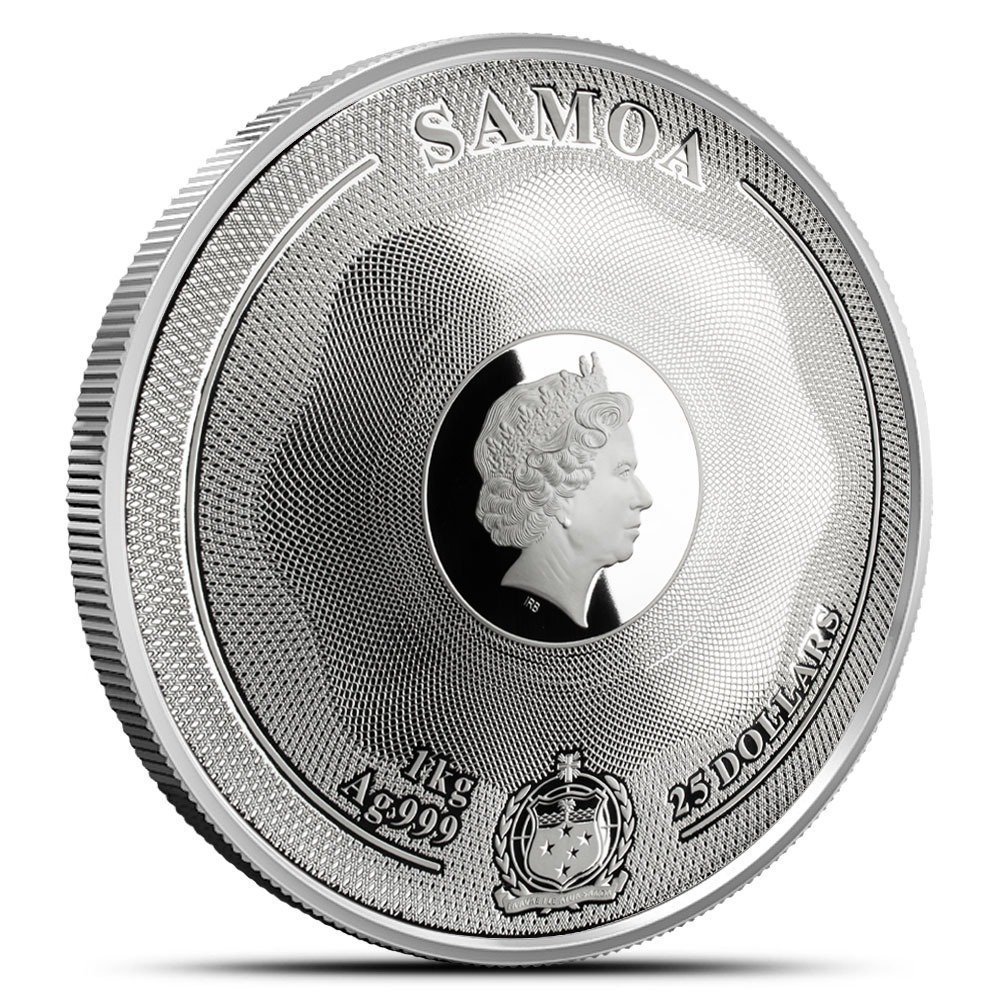 2023 1 Kilo Samoa Silver Bullion Giants Coin (Box + CoA, Proof-Like) - Image 3