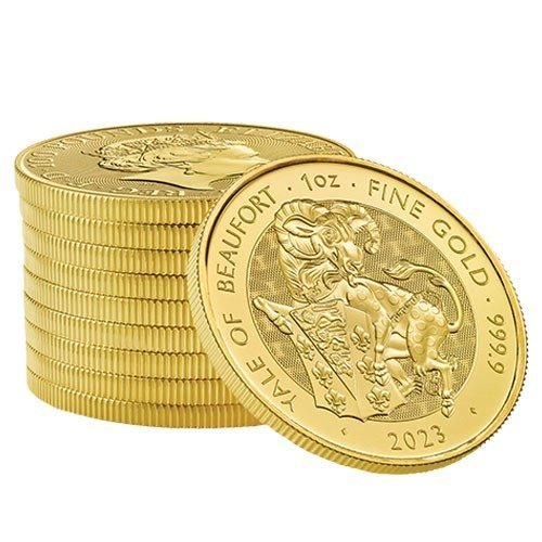 2023 1 oz British Gold Tudor Beasts Yale of Beaufort Coin (BU) - Image 2