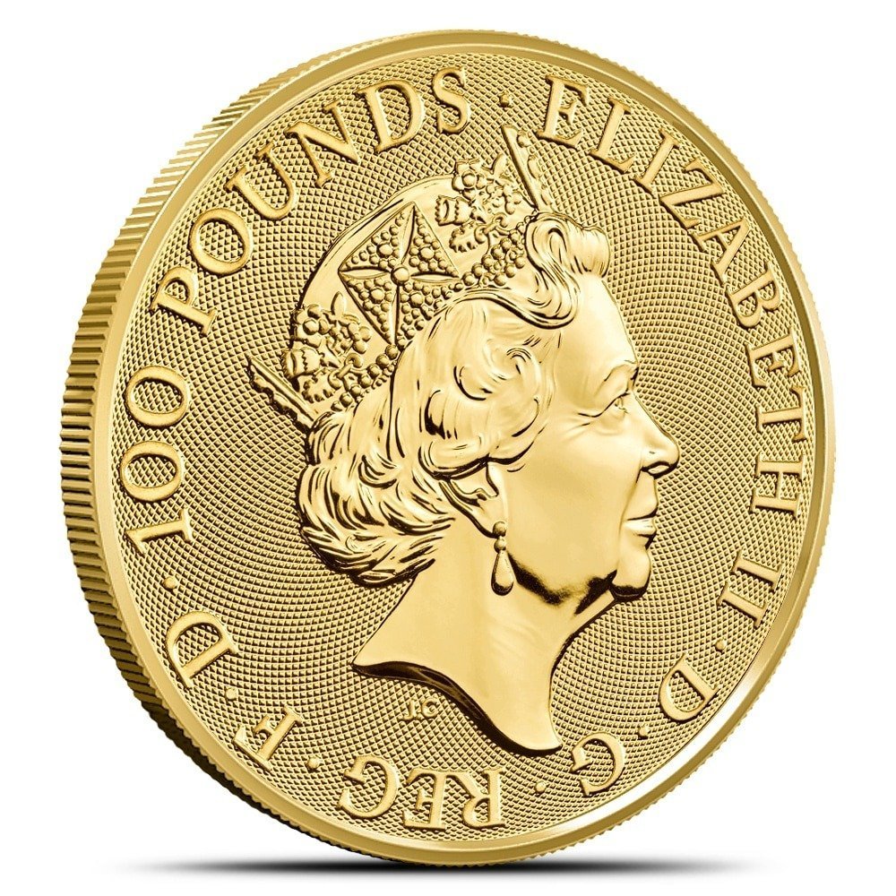 2023 1 oz British Gold Tudor Beasts Yale of Beaufort Coin (BU) - Image 3