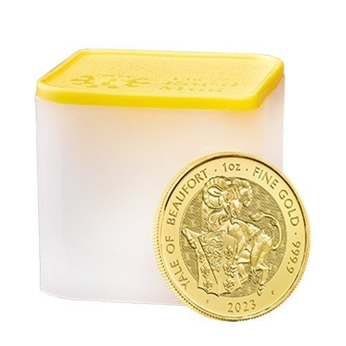 2023 1 oz British Gold Tudor Beasts Yale of Beaufort Coin (BU) - Image 4