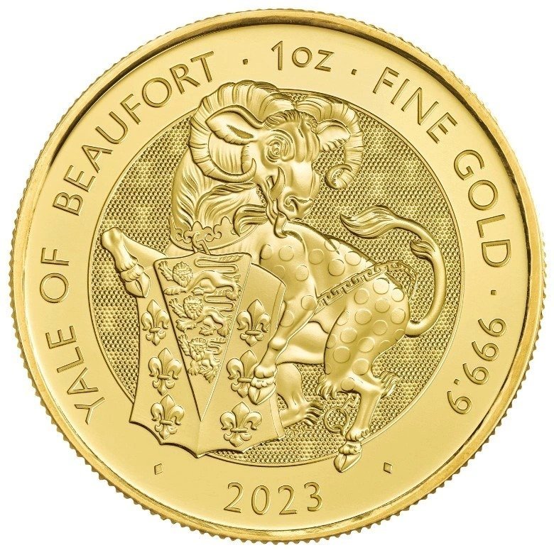 2023 1 oz Yale of Beaufort Gold Coin Tudor Beasts