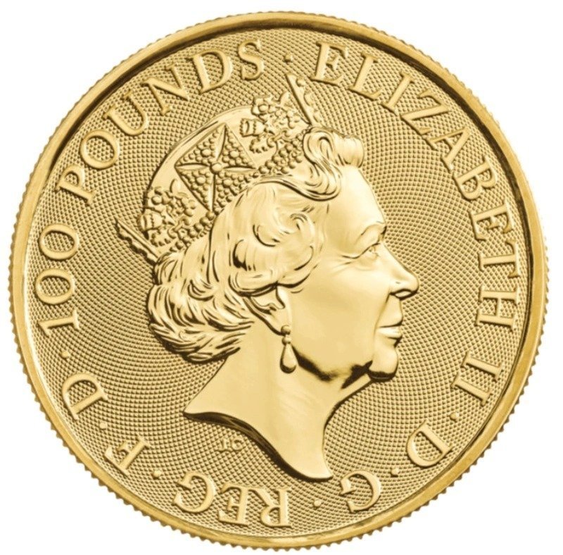 2023 1 oz Yale of Beaufort Gold Coin Tudor Beasts - Image 2