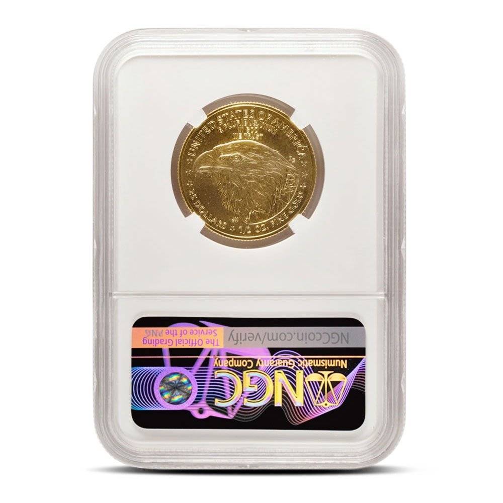 2024 1/2 oz American Gold Eagle Coin NGC MS70 ER - Image 2