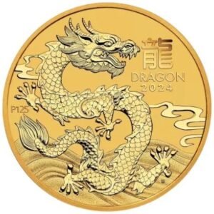2024 1/4 oz Year of the Dragon Gold Coin Perth Mint Australian Lunar Series