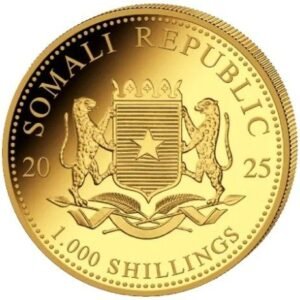 2025 1 oz African Wildlife Elephant Gold Coin
