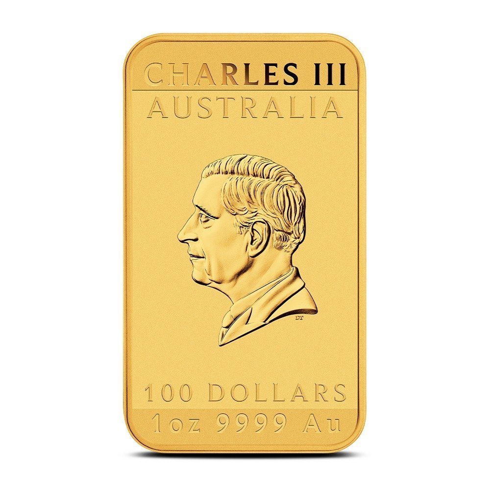 2025 1 oz Australian Rectangular Gold Dragon Coin (BU) - Image 2