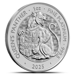 2025 1 oz British Platinum Tudor Beasts The Queen’s Panther Coin (BU)