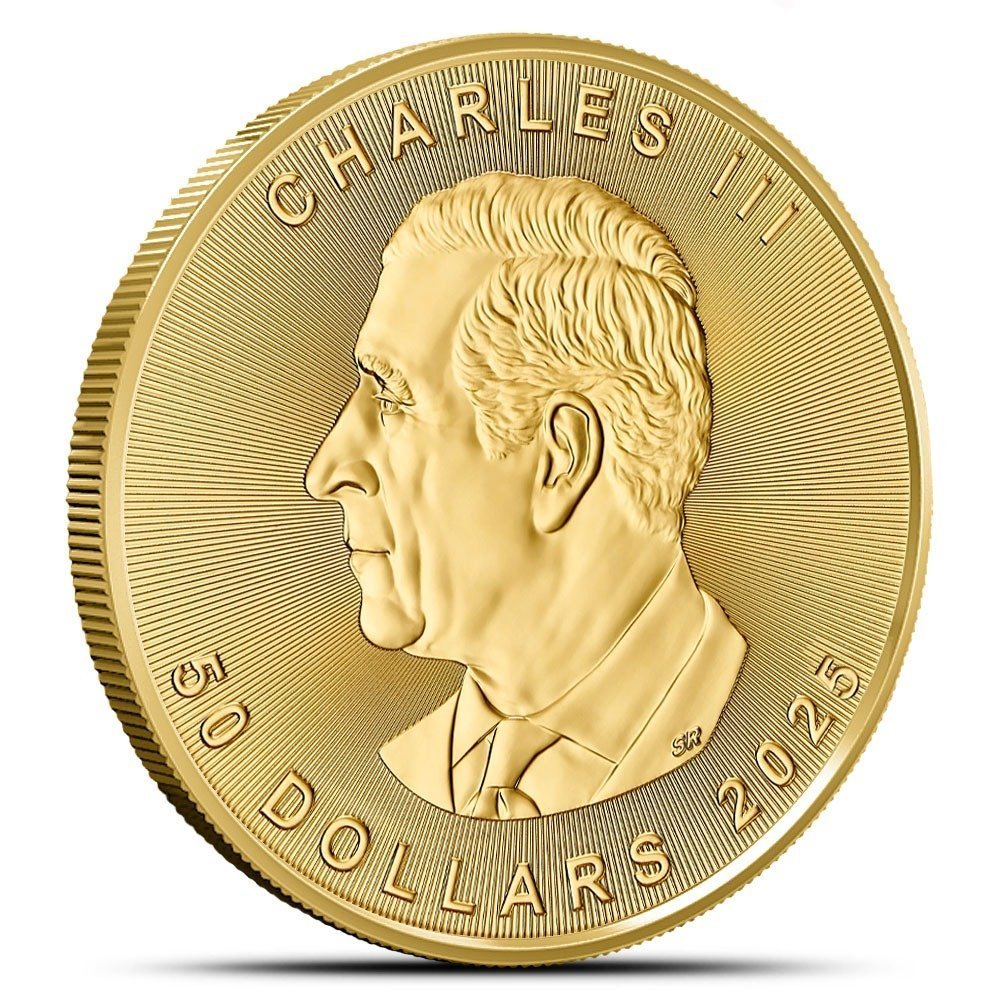 2025 1 oz Canadian Gold Maple Leaf Coin (BU) - Image 2