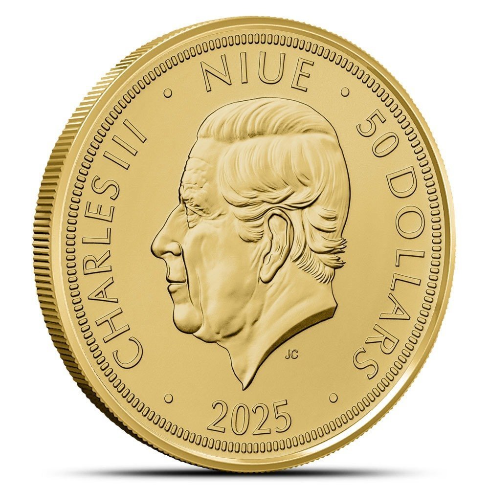 2025 1 oz Niue Czech Lion Gold Coin (BU) - Image 2