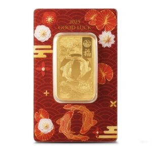 2025 1 oz PAMP Suisse Good Luck Koi Fish Gold Bar (New w/ Assay)