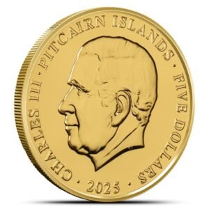 2025 1 oz Pitcairn Islands Gold Lunar Year of the Snake Coin (BU)