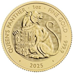 2025 1 oz Queens Panther Tudor Beasts Gold Coin