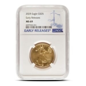 Buy 2025 1/2 oz American Gold Eagle Coin NGC MS69 ER