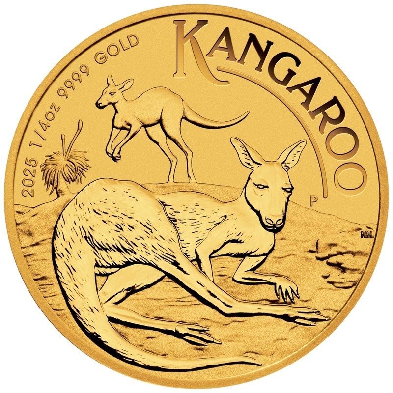 2025 1/4 oz Australian Kangaroo Gold Nugget Coin