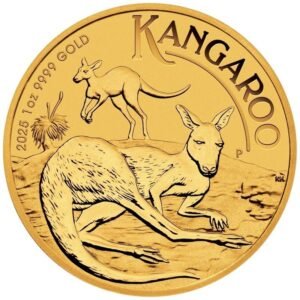 2025 1 oz Australian Kangaroo Gold Nugget Coin
