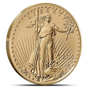 2025-W 1 oz Burnished American Gold Eagle Coin (Box + CoA)