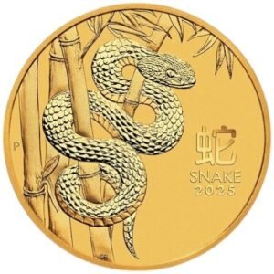 2025 1/4 oz Year of the Snake Gold Coin Perth Mint Australian Lunar Series