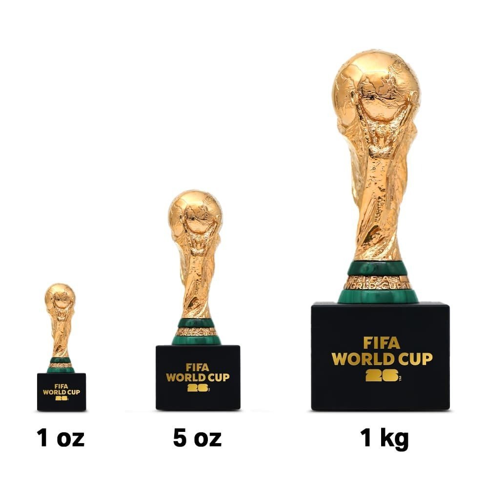 2026 1 Kilo Gilded Silver FIFA World Cup Replica Trophy - Image 4