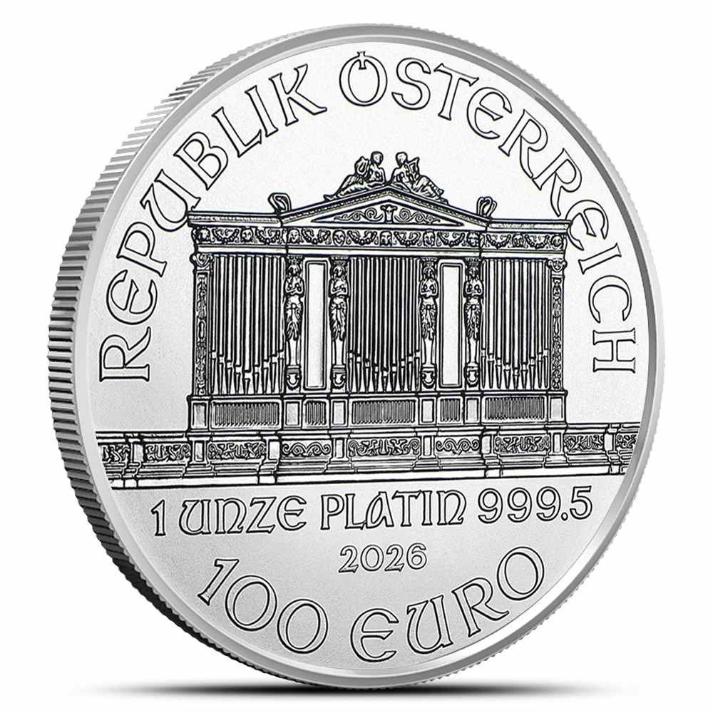 2026 1 oz Austrian Platinum Philharmonic Coin (BU) - Image 2