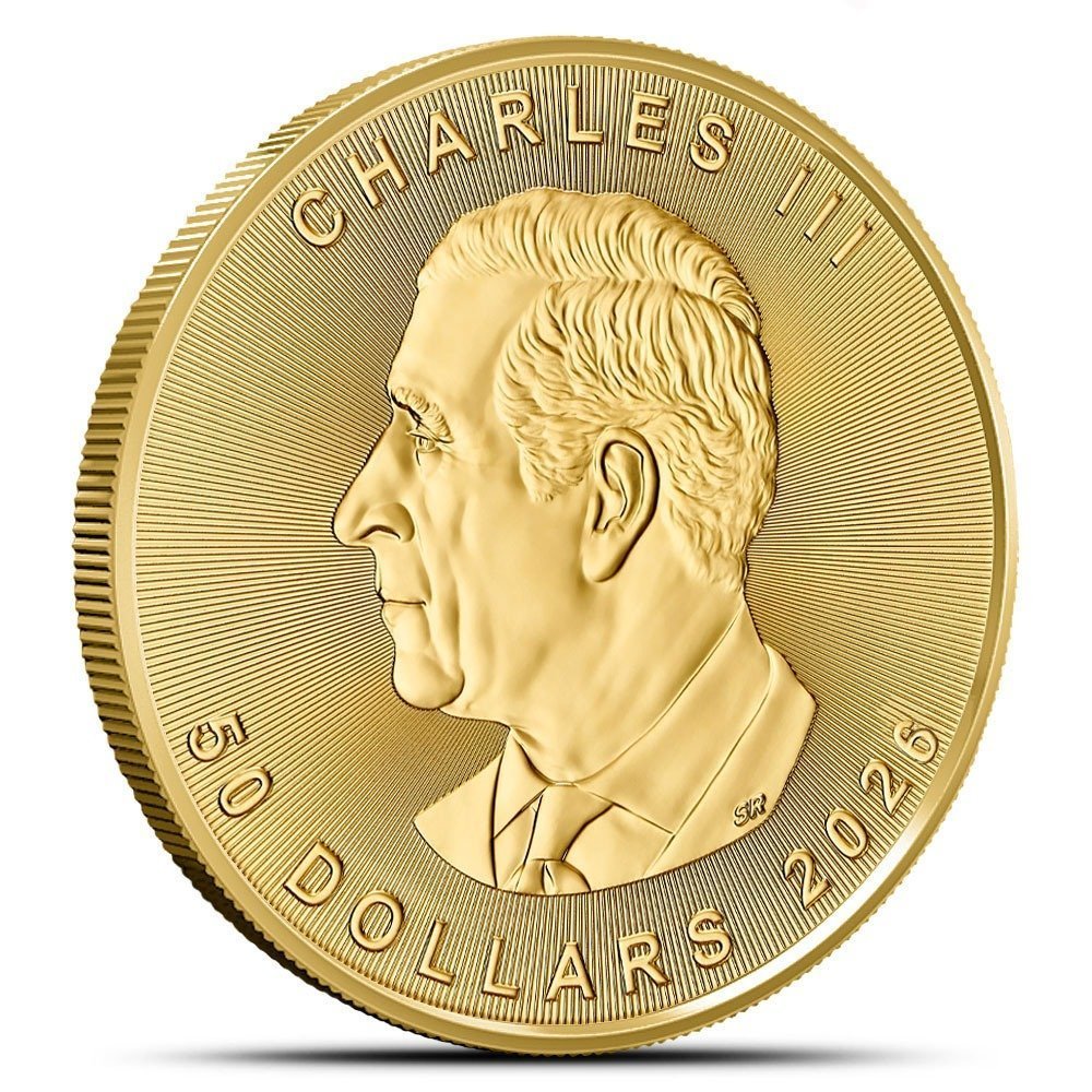 2026 1 oz Canadian Gold Maple Leaf Coin (BU) - Image 2
