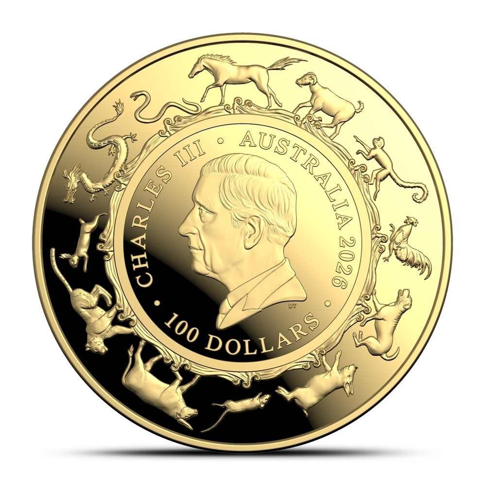 2026 1 oz Proof Royal Australian Mint Gold Year of the Horse Domed Coin (Box + CoA) - Image 2
