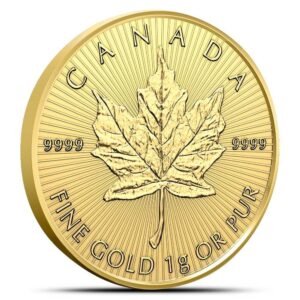 2026 25 Gram Canadian Gold MapleGram (25x1g, BU w/Assay)