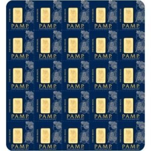 25 Gram PAMP Suisse Divisible Gold Bar (New w/ Assay, 25×1)
