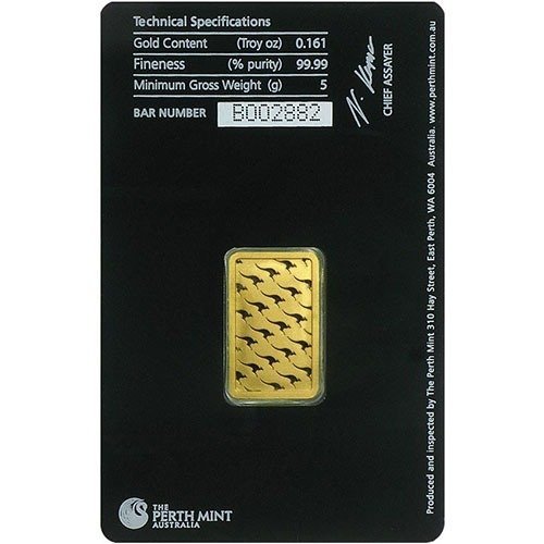Buy 5 Gram Perth Mint Gold Bar (New w/ Assay) - Image 3
