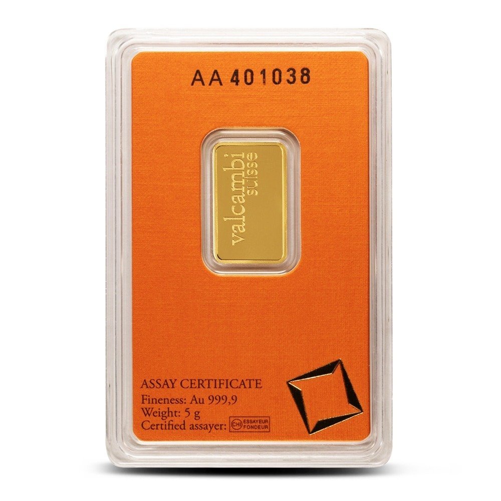 Buy 5 Gram Valcambi Gold Bar (New w/ Assay) - Image 2
