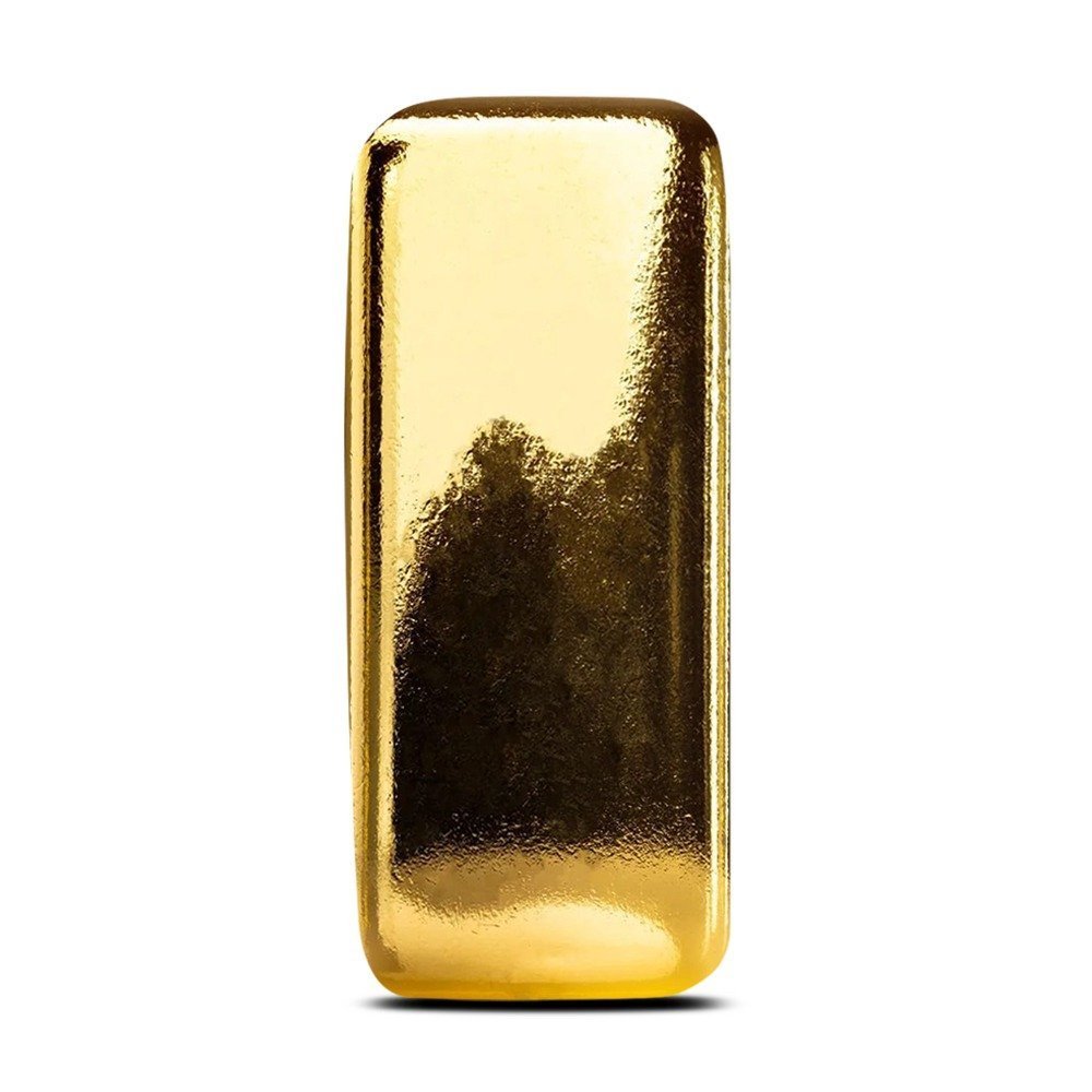 5 oz Scottsdale Mint Cast Gold Bar (New) - Image 2