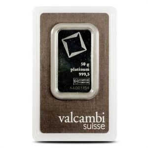 Buy 50 Gram Platinum Bars Online (Varied Condition, Any Mint)