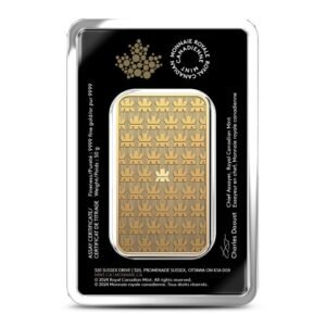 50 Gram (RCM) Royal Canadian Mint Gold Bar (New w/ Assay)