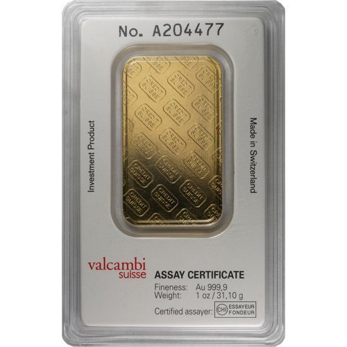 Buy 1 oz Credit Suisse Gold Bar (New w/ Assay) - Image 2