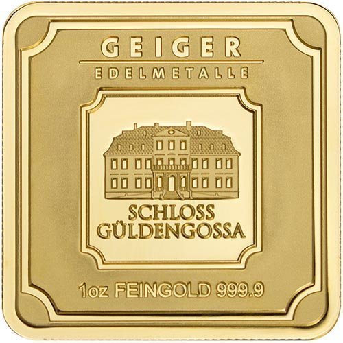 Buy 1 oz Geiger Square Gold Bar (New w/ Assay) - Image 2