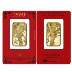 Buy 1 oz PAMP Suisse Lunar Tiger Gold Bar (New w/ Assay)
