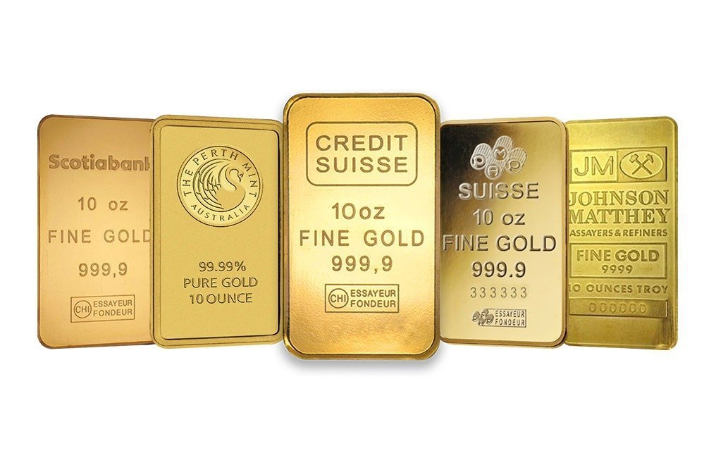 10 oz Gold Bars For Sale (Varied Condition, Any Mint)
