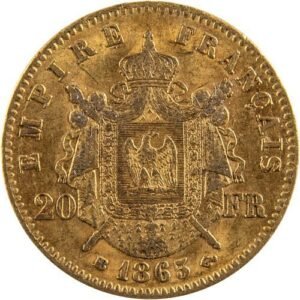 Buy 20 Francs Napoleon III Gold Coin –  (Random Year, AU)